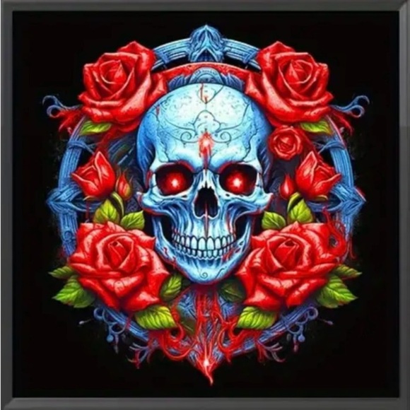 Other - Diamond painting kit - skull & roses